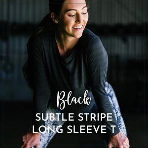 Small Black Subtle Long Sleeve NWT